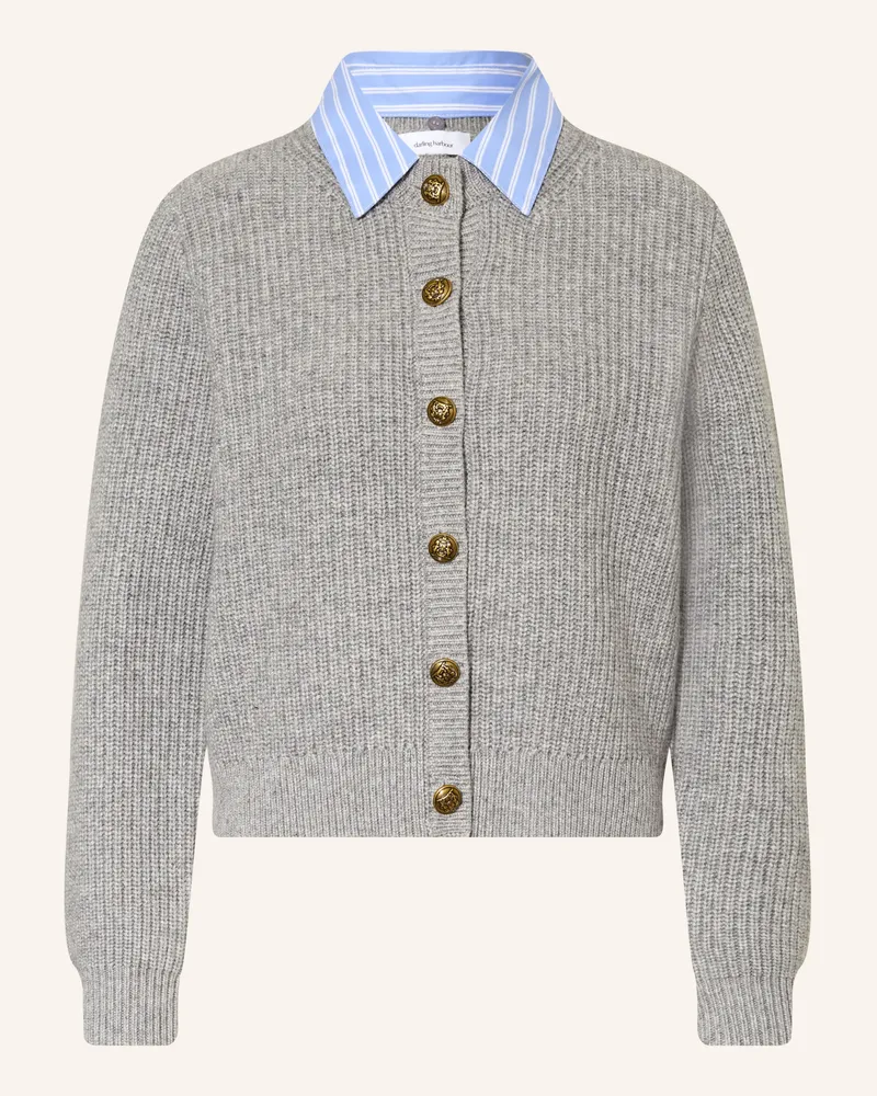 Darling Harbour Pullover Mit Abnehmbarem Kragen grau Grey