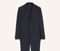 Anzug H-Huge-2pcs-b1-263 Slim Fit blau