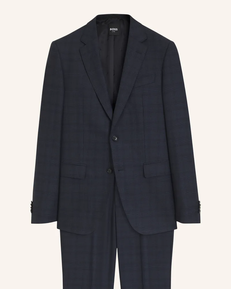 HUGO BOSS Anzug H-Huge-2pcs-b1-263 Slim Fit blau Dunkelblau