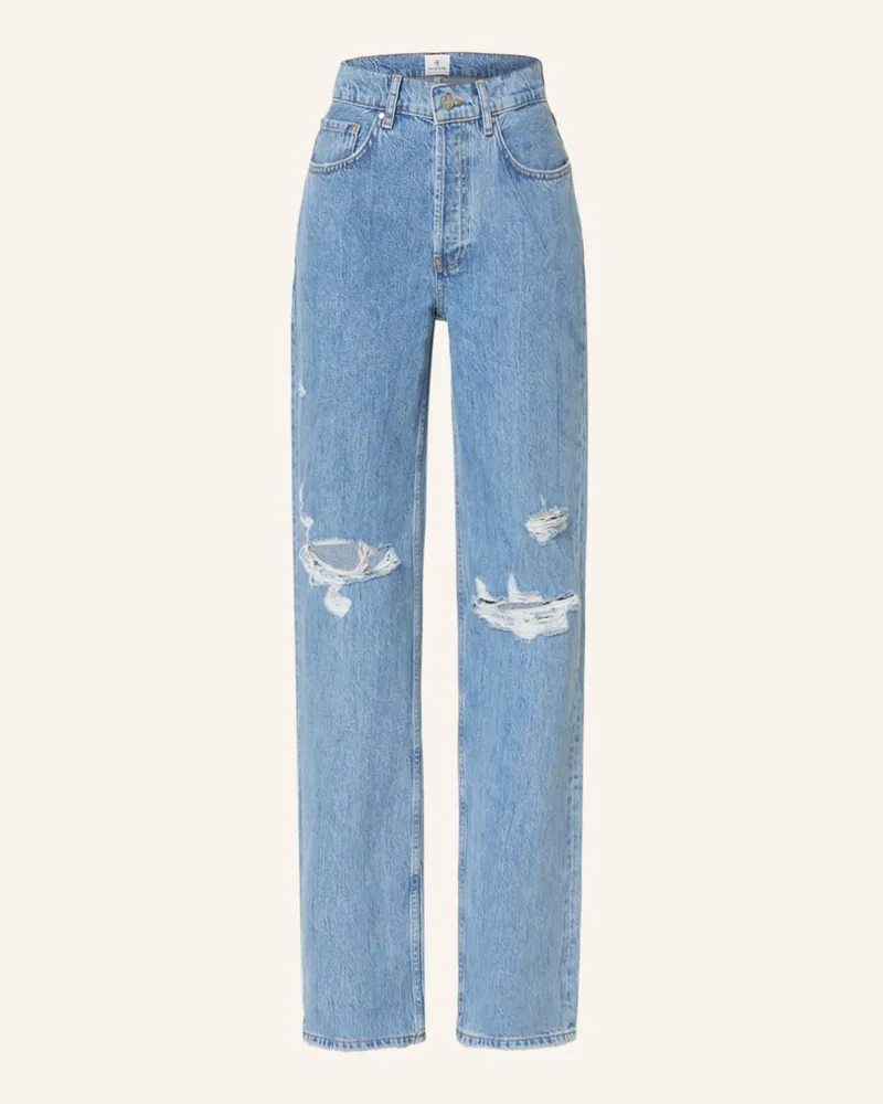 Anine Bing Straight Jeans BAYOU Blau