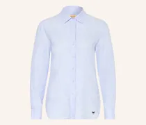 Hemdbluse Werner Aus Leinen blau