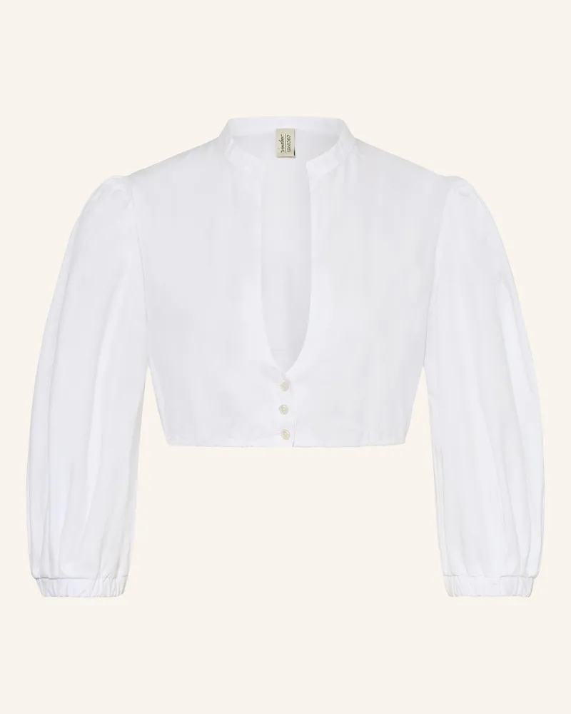 CocoVero Dirndlbluse Katharina weiss Weiss
