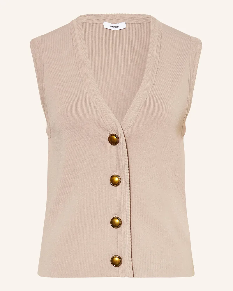 Reiss Strickweste Gaia beige Hellgrau
