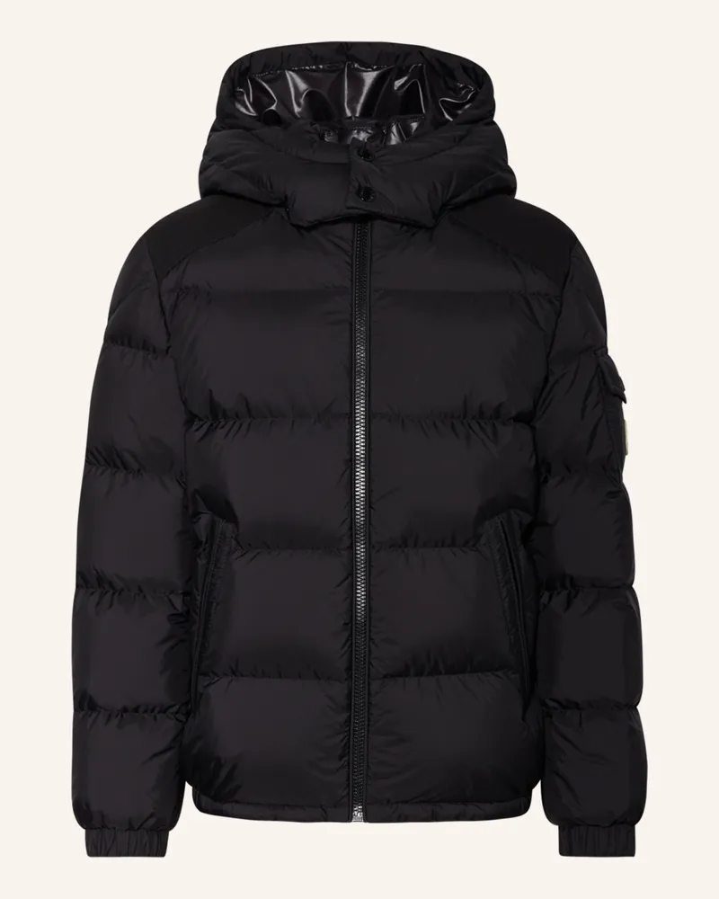 Moncler Daunenjacke JAKE mit abnehmbarer Kapuze Schwarz
