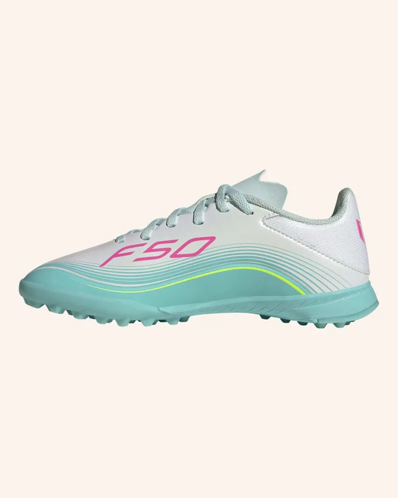 adidas f50 Messi League Turf Fussballschuh Kids weiss Weiss