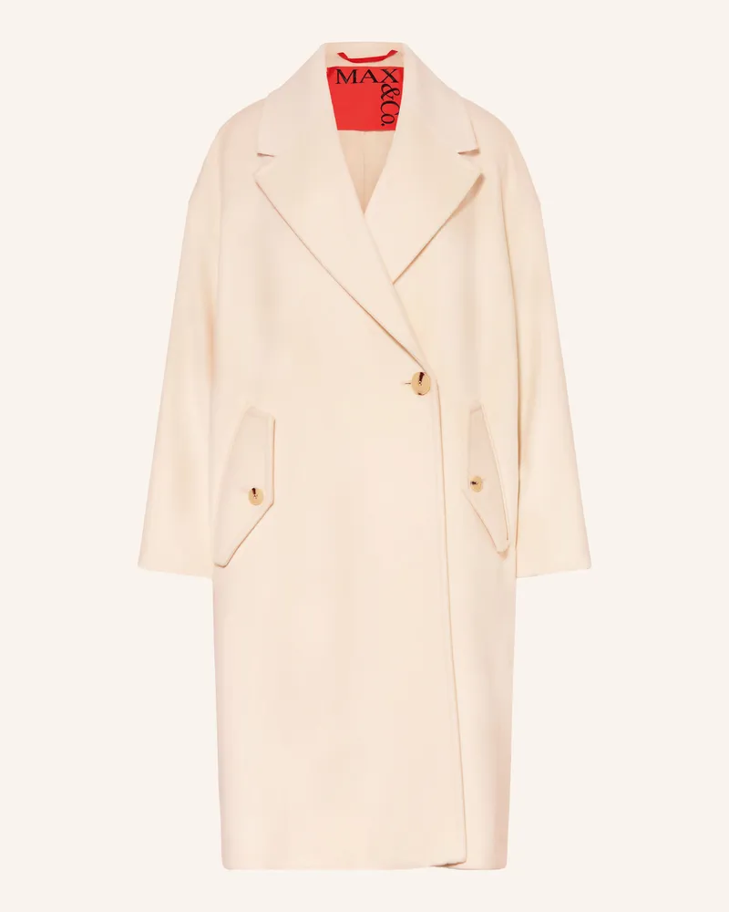 MAX&Co. Wollmantel Mcocactus Mit Cashmere weiss Weiss