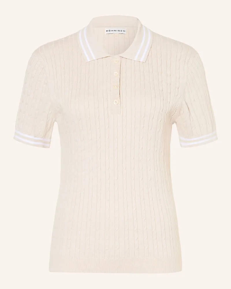 Röhnisch Strick-Poloshirt Classic beige Beige