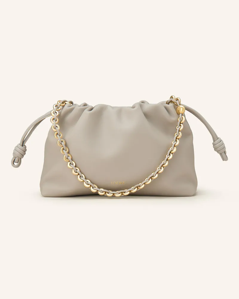 Loewe Clutch Flamenco grau Hellgrau