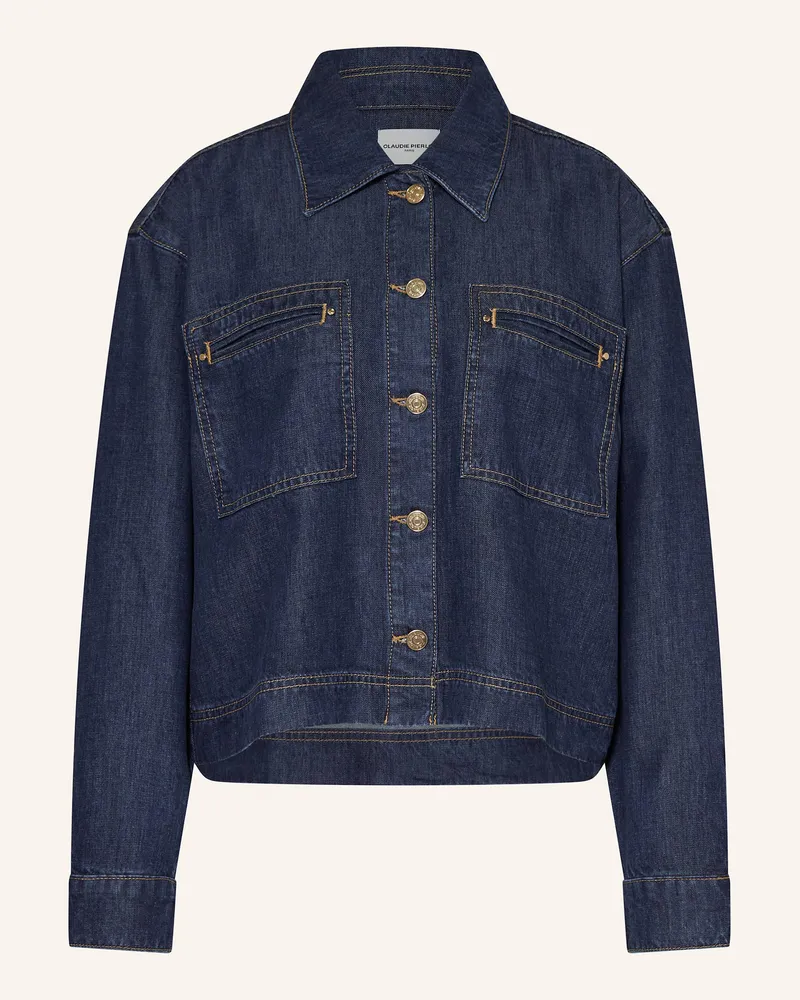 Claudie Pierlot Jeansbluse blau Dunkelblau