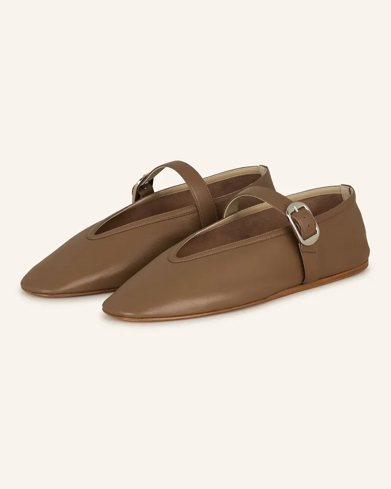 Le Monde Béryl Mary-Jane-Ballerinas Taupe