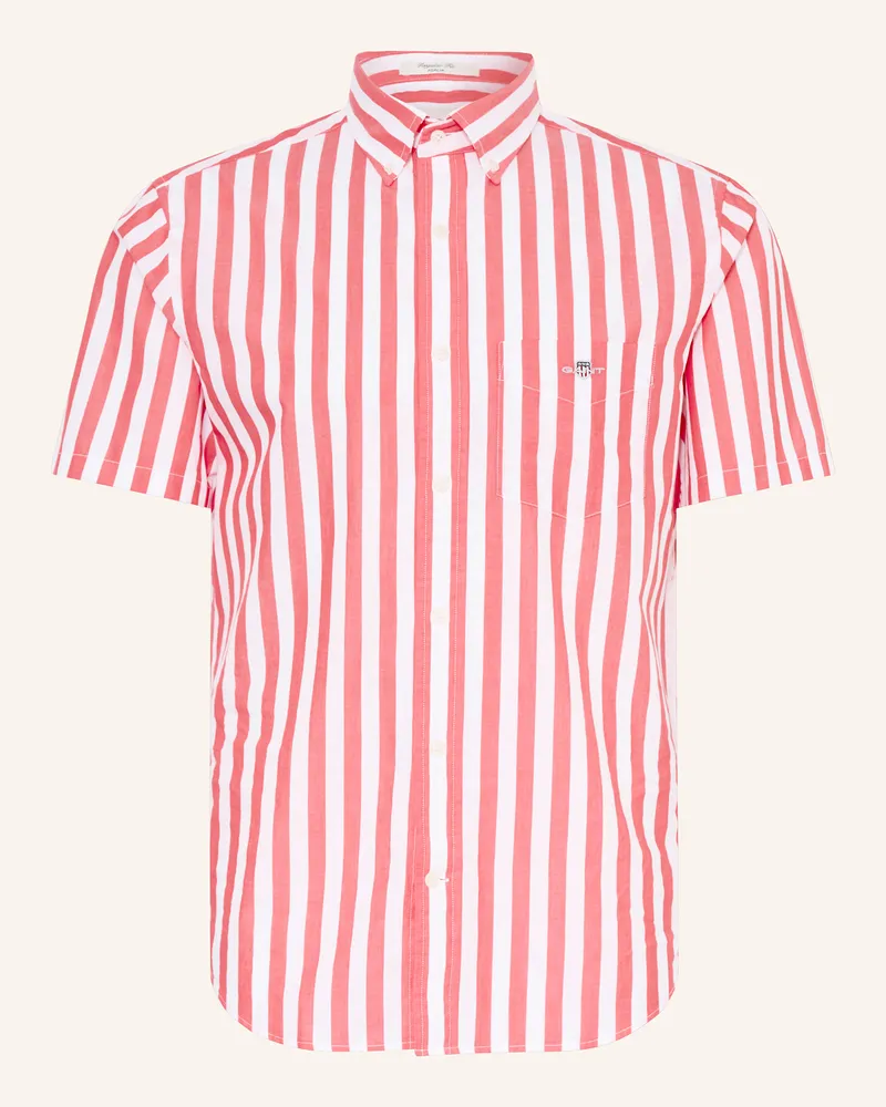 Gant Kurzarm-Hemd Regular Fit Rot
