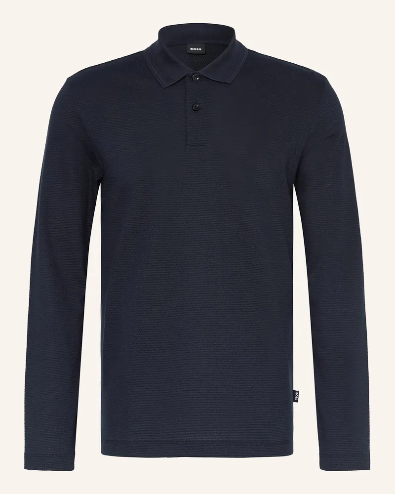 HUGO BOSS Jersey-Poloshirt PITTMAN Dunkelblau