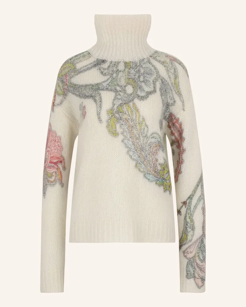 Princess goes Hollywood Pullover mit Schmucksteinen Weiss