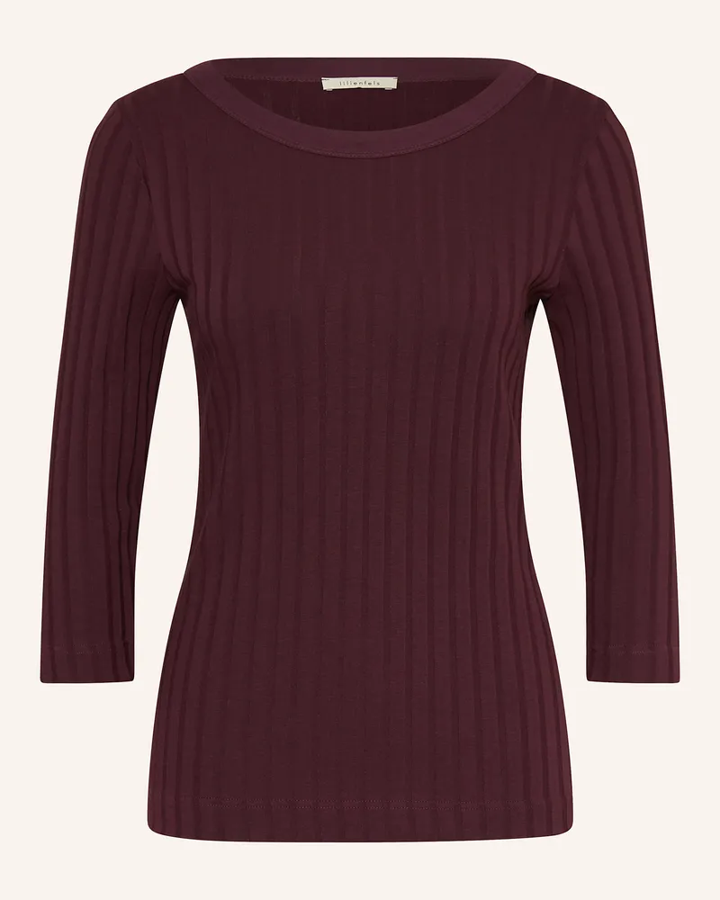 lilienfels Shirt mit 3/4-Arm Dunkellila
