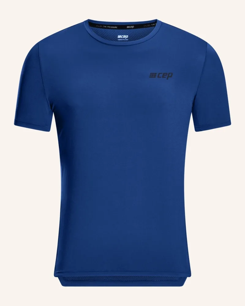 CEP Laufshirt The Run Short Sleeve blau Dunkelblau