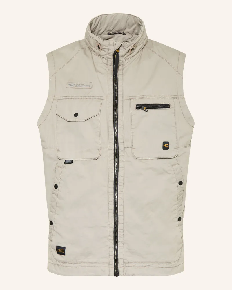 Camel Active Weste beige Grau