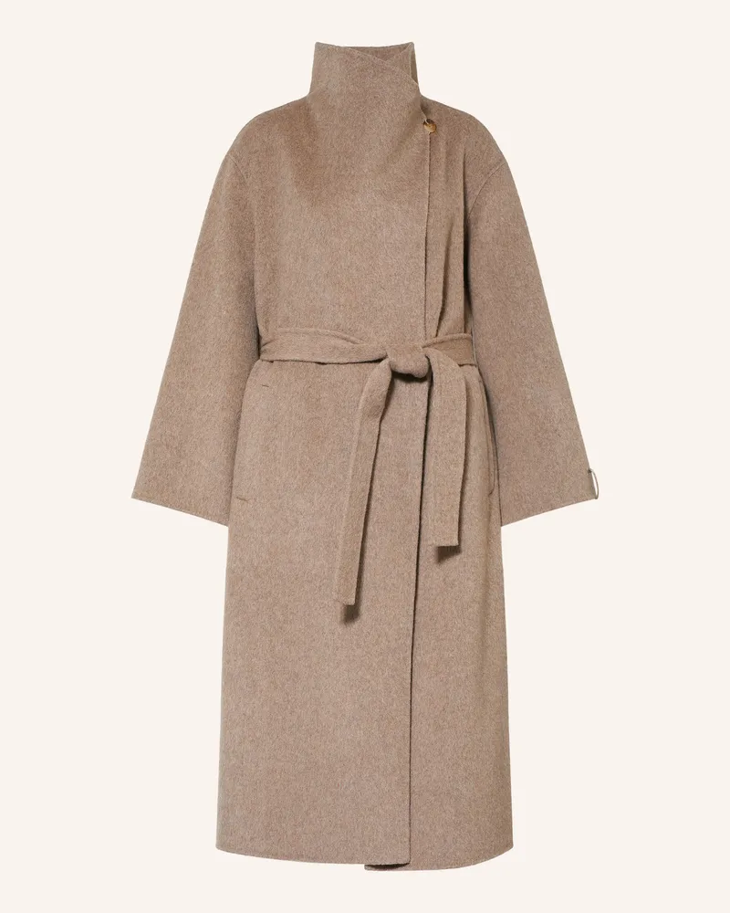 COMMA Wollmantel beige Hellbraun