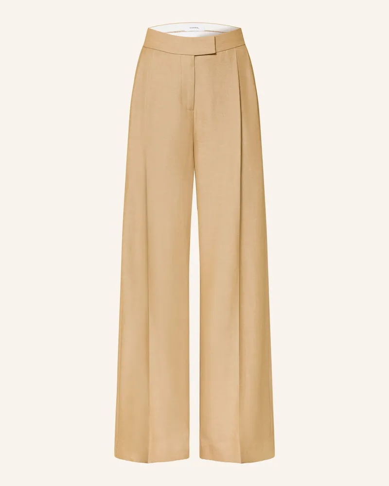 COMMA Marlenehose beige Hellbraun