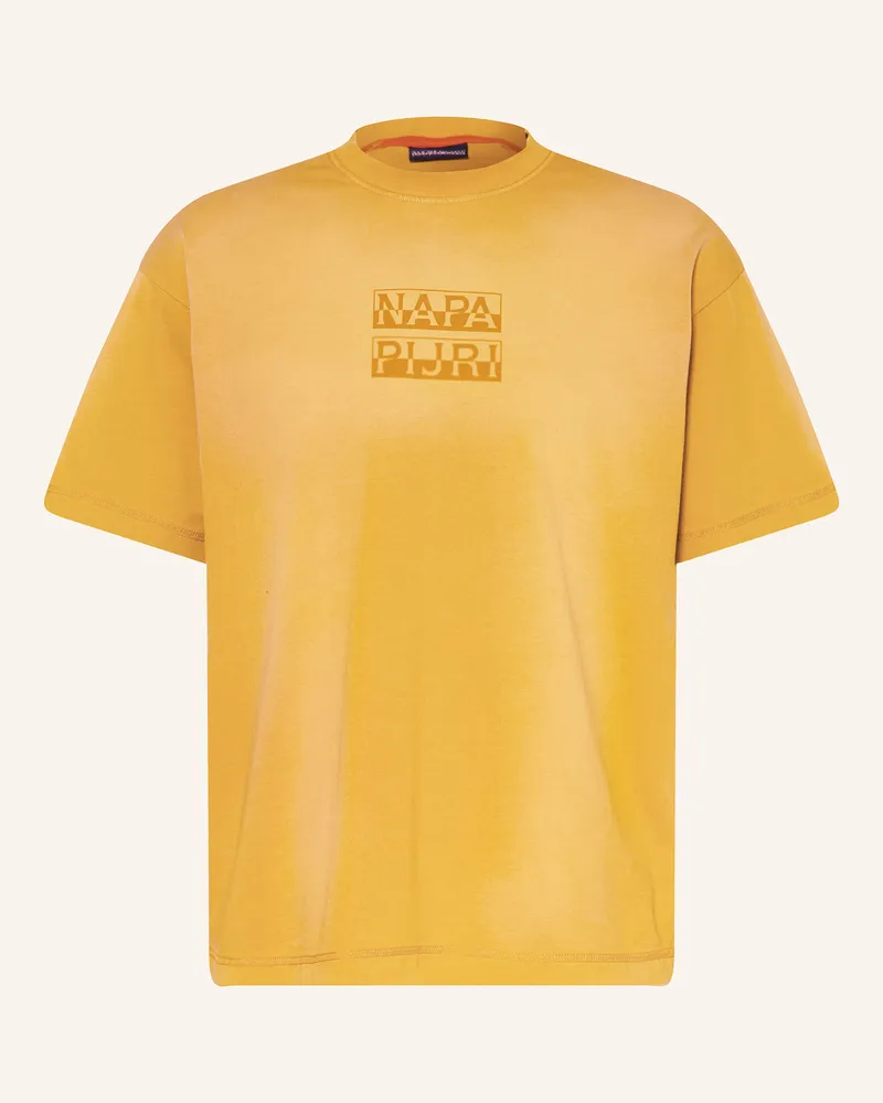 Napapijri T-Shirt S-COMEL Dunkelgelb