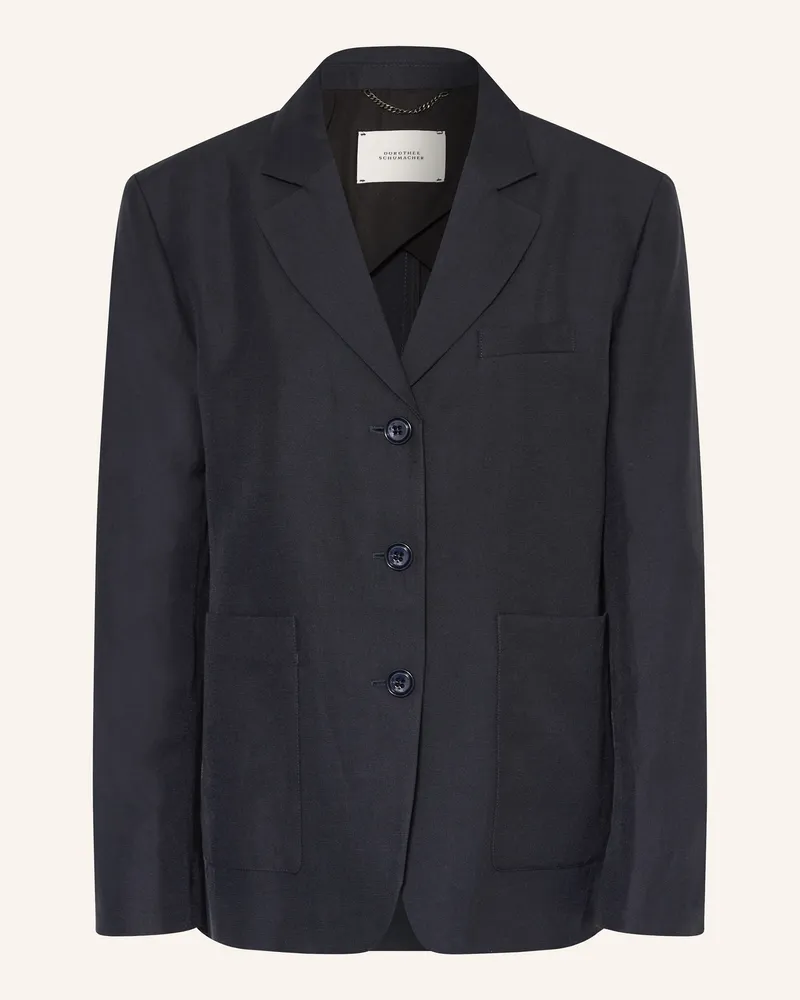Dorothee Schumacher Blazer Summer Cruise Mit Leinen blau Dunkelblau