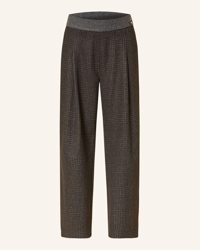 Cambio 7/8-Hose Olive Aus Flanell braun Schwarz