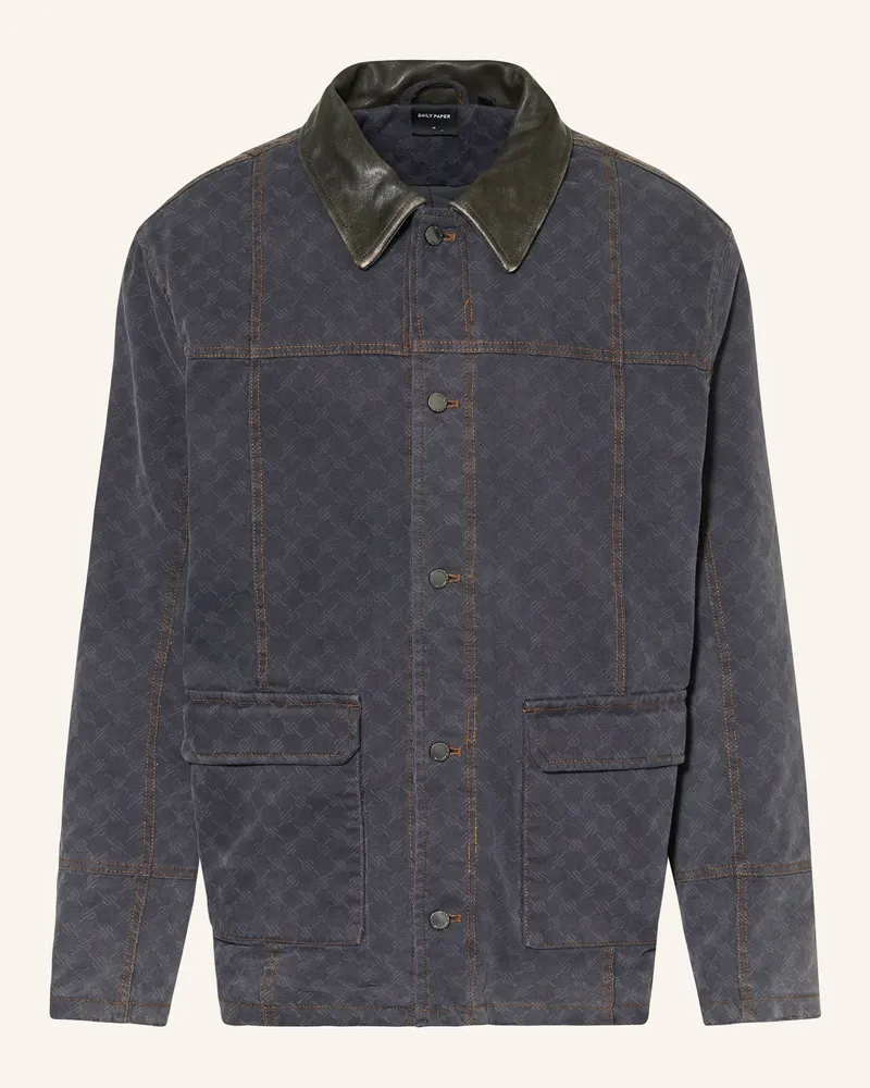 Daily Paper Jeansjacke Dunkelgrau