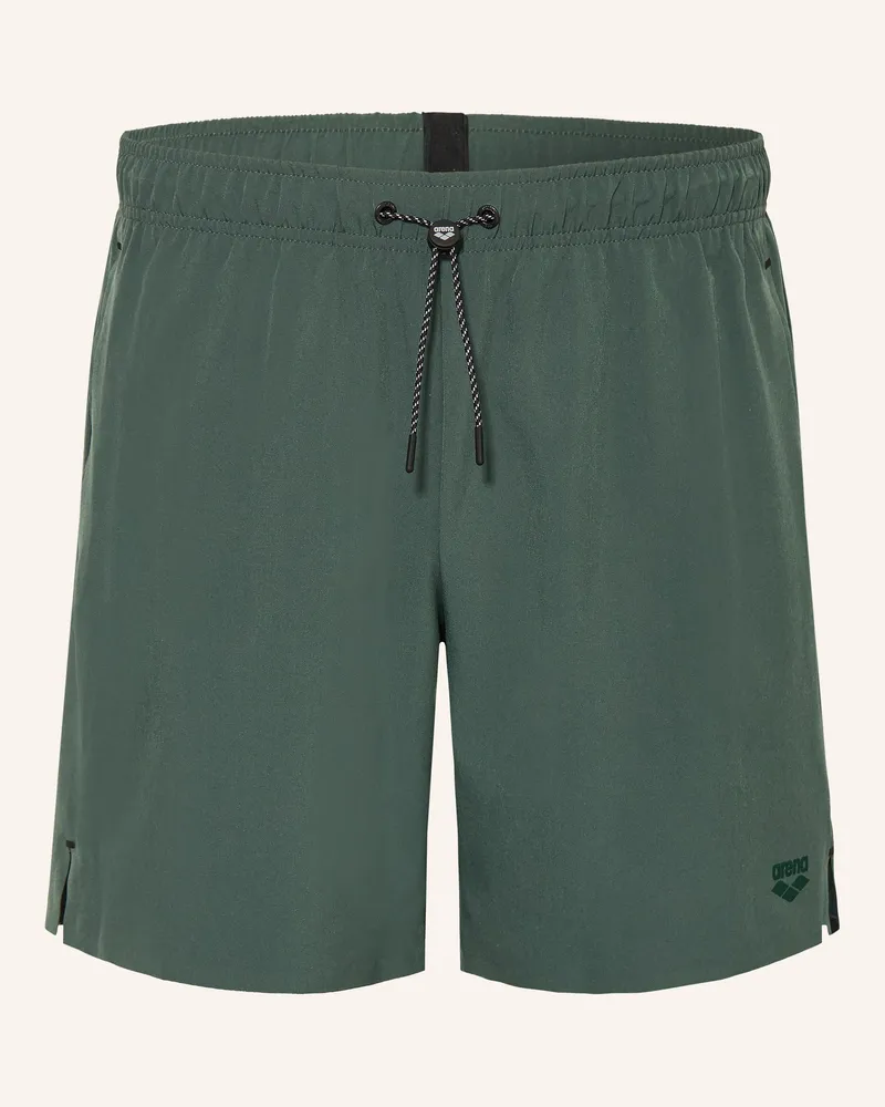 Arena Badeshorts Evo Beach grau Dunkelgrün
