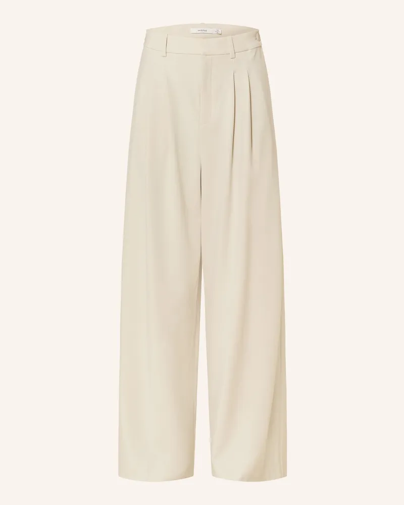 Gestuz Marlenehose Gzsainty weiss Ecru