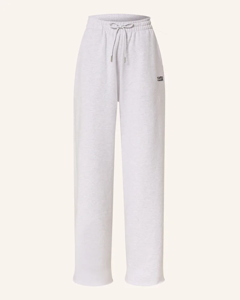 Karo Kauer Sweatpants Hellgrau