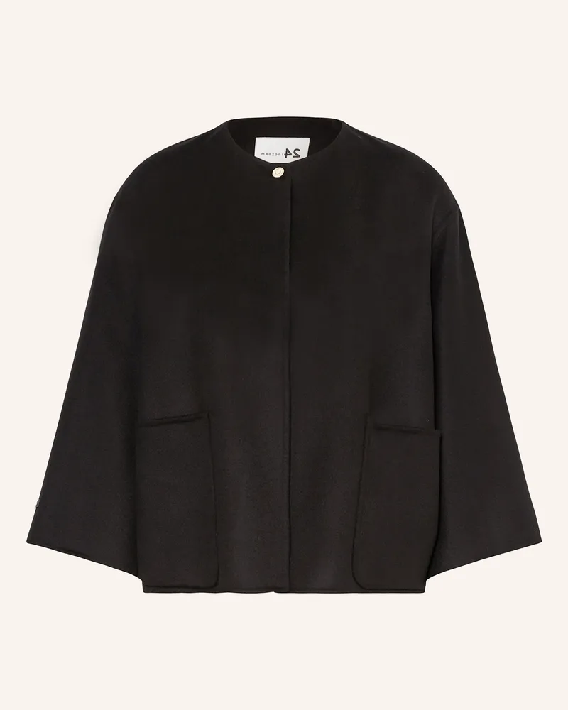 Manzoni 24 Kastenjacke mit 3/4-Arm Schwarz