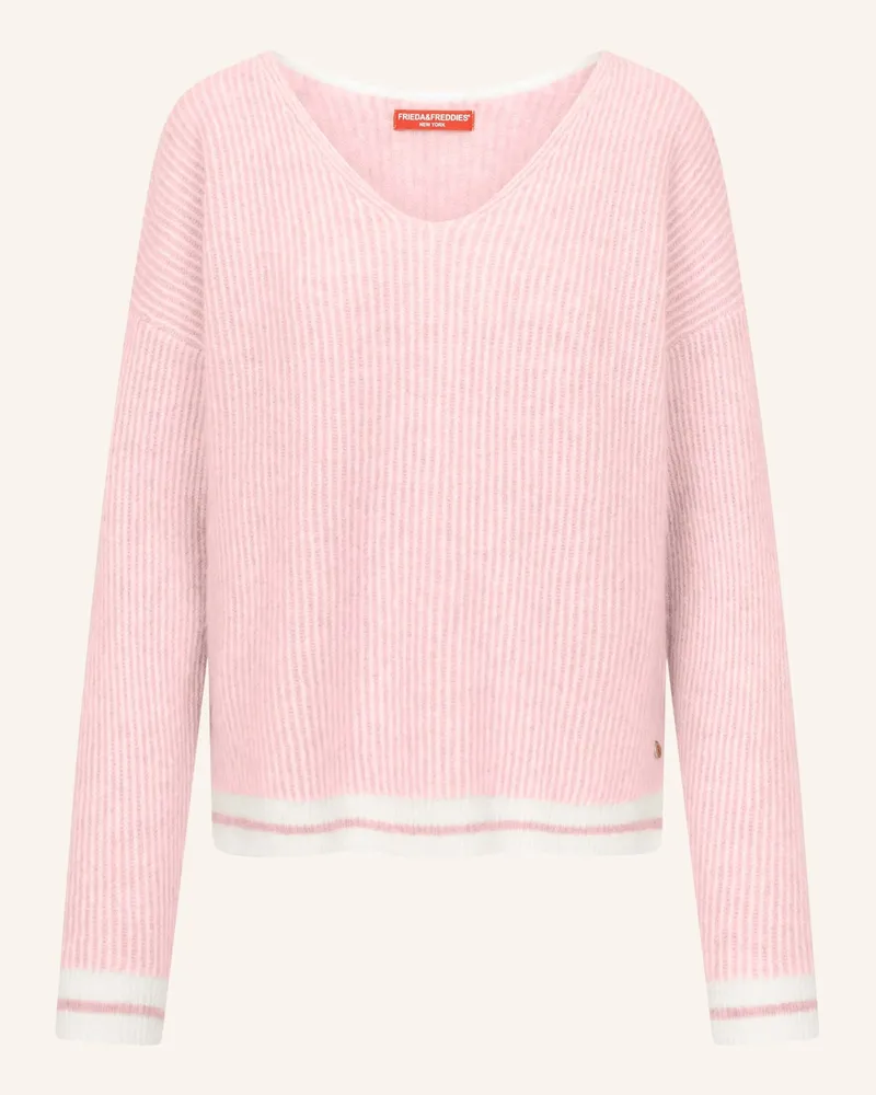 Frieda & Freddies Strickpullover Mit V-Ausschnitt weiss Beige