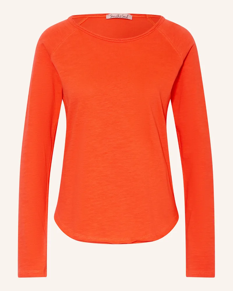 Smith & Soul Longsleeve Dunkelorange