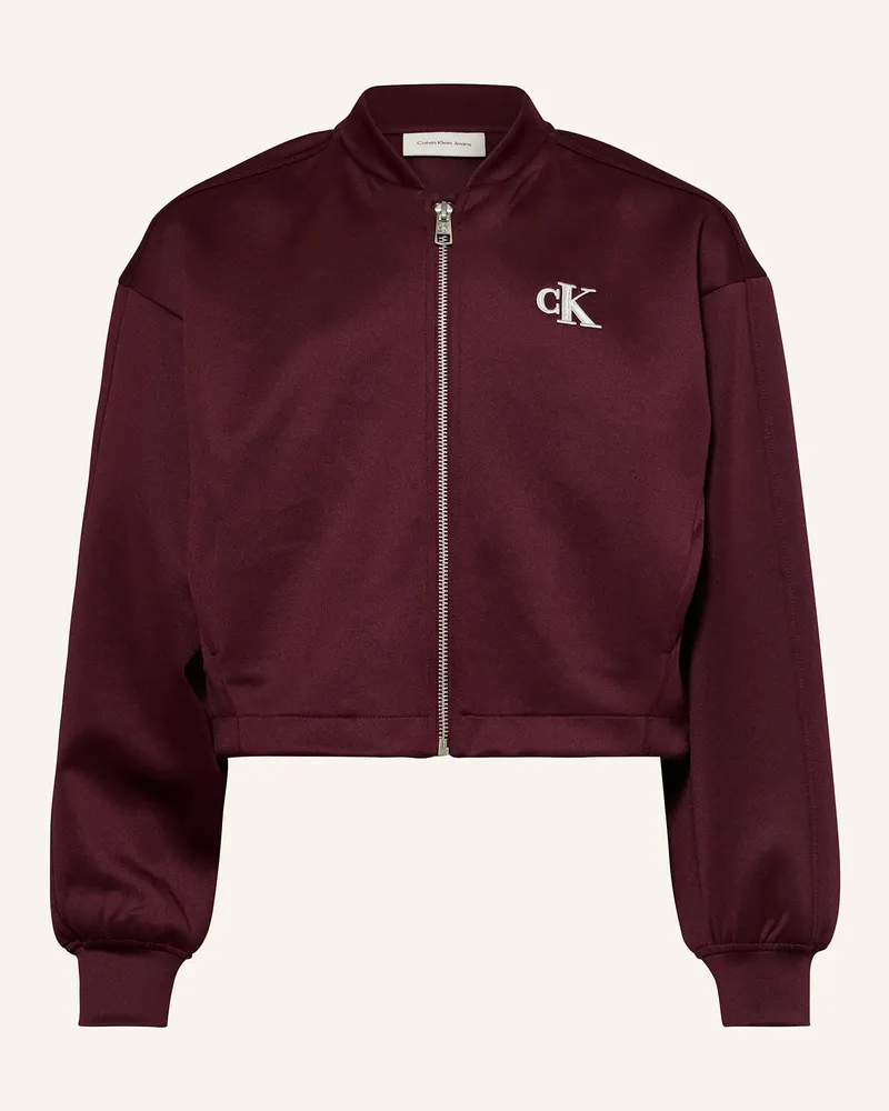 Calvin Klein Jerseyblouson Dunkelrot