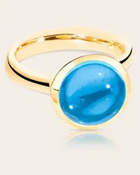 TAMARA COMOLLI Ring RING BOUTON LARGE SWISS TOPAZ aus 18K Gold