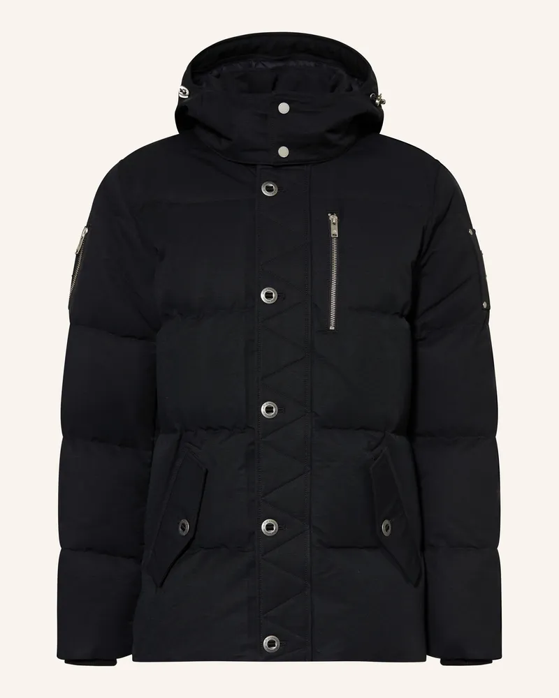 Moose Knuckles Daunenjacke Original 3q  Mit Abnehmbarer Kapuze schwarz Schwarz