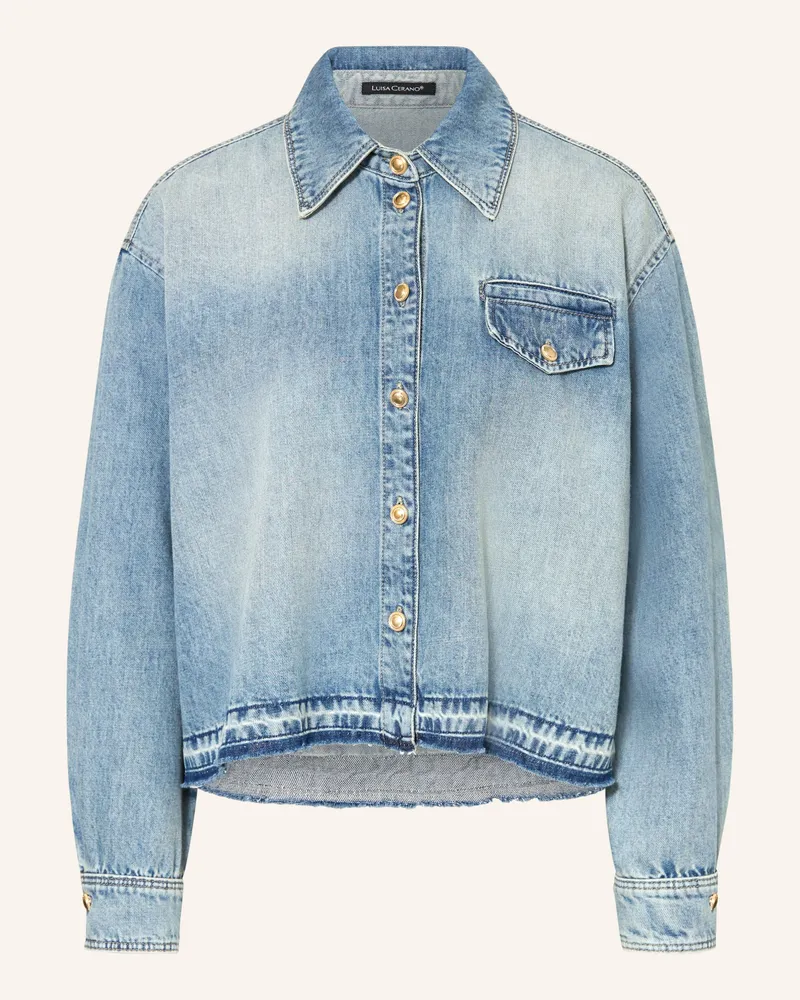 Luisa Cerano Jeansbluse Hellblau