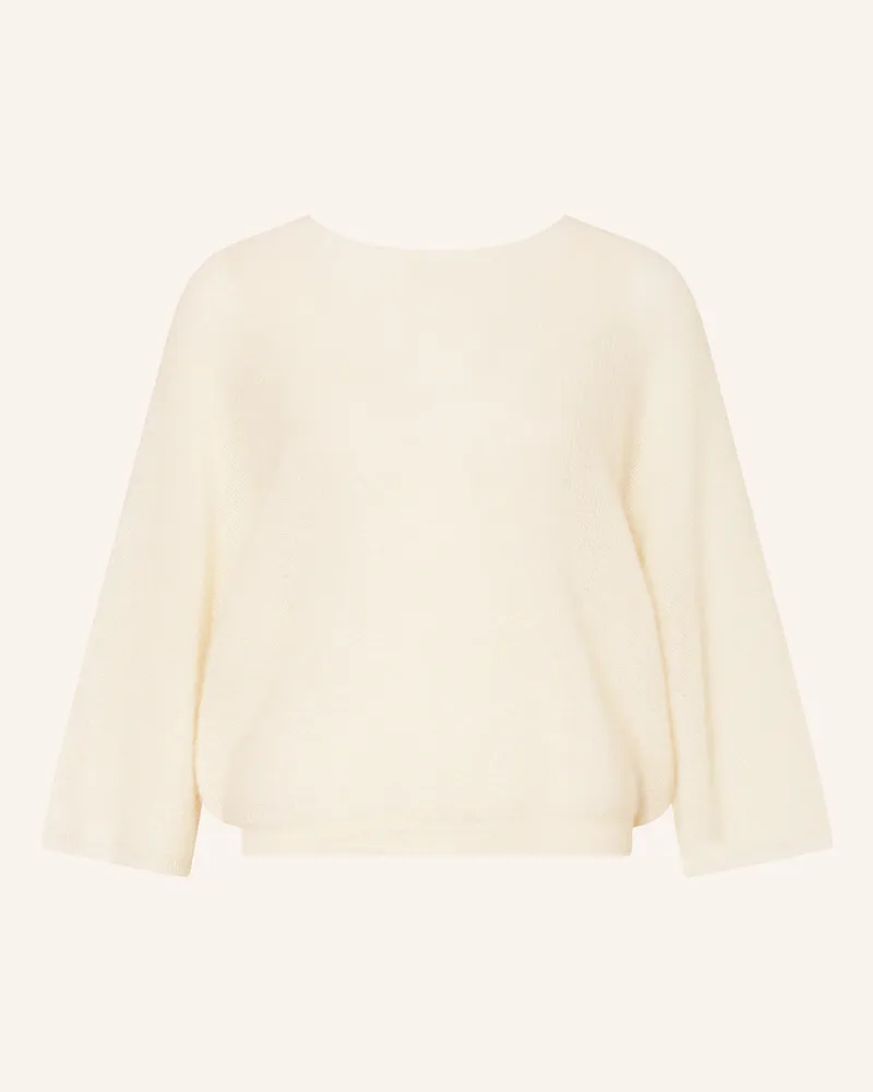 ba&sh Pullover Isaac Mit Mohair Und Schmucksteinen weiss Ecru