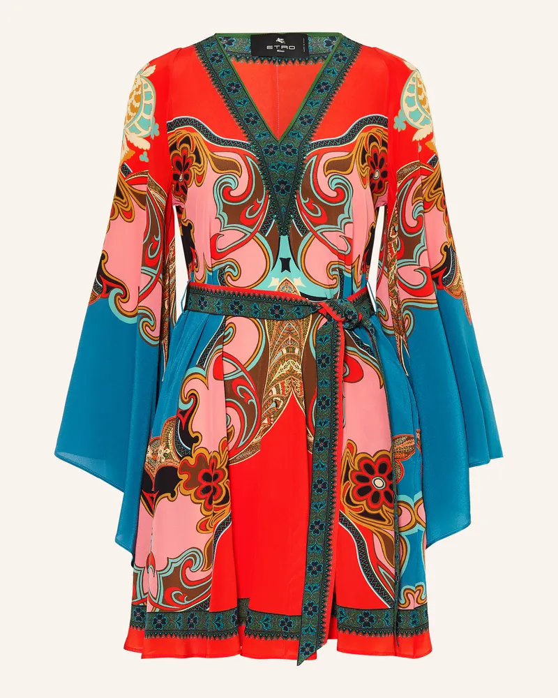 Etro Seidenkleid Orange