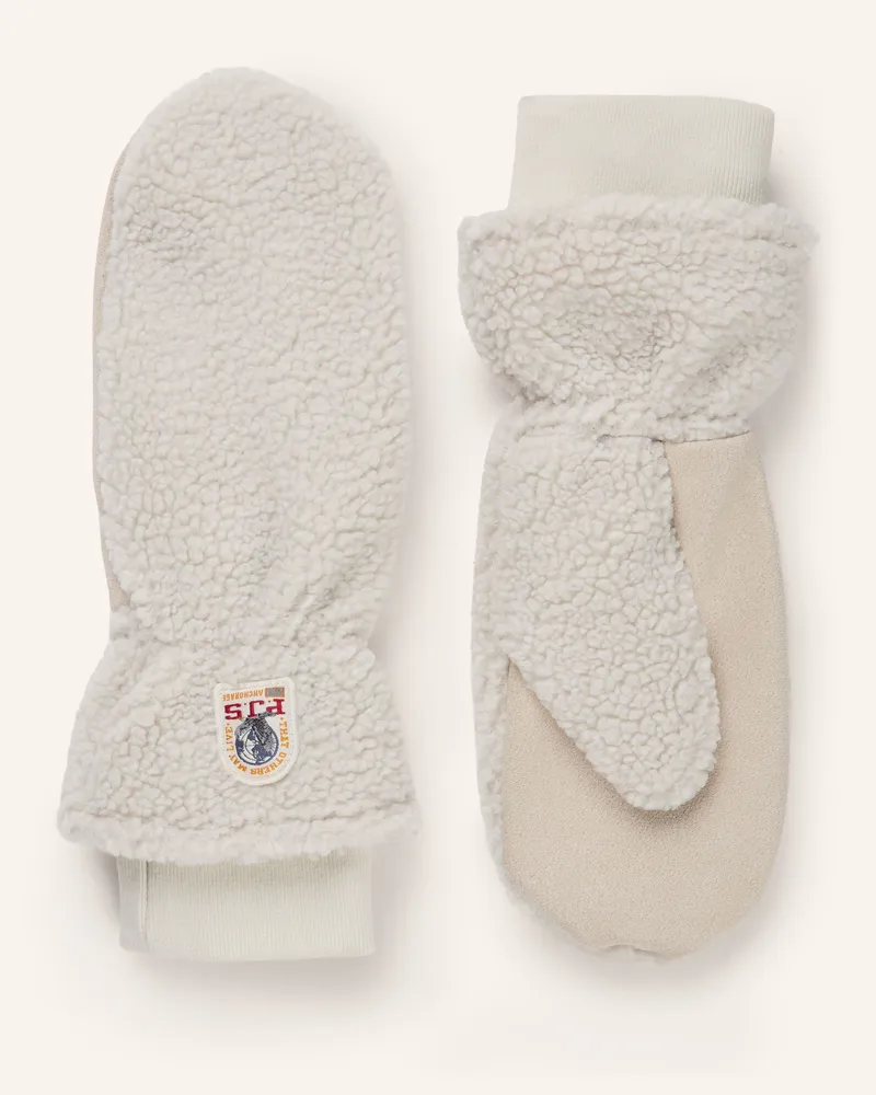 Parajumpers Fäustlinge Ilova Aus Teddyfell weiss Creme