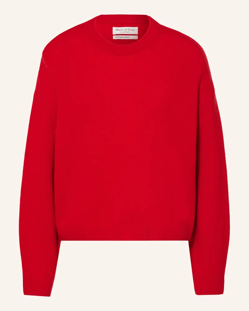 Marc O'Polo Pullover Aus Merinowolle rot Rot