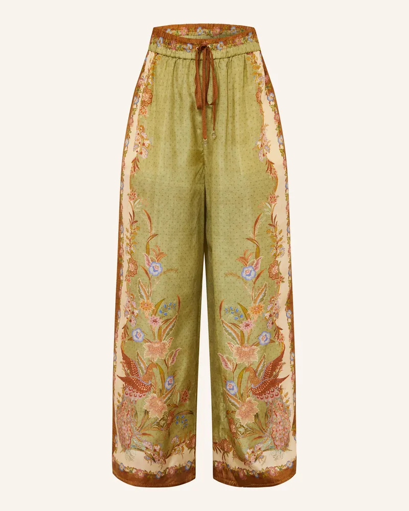 Zimmermann Seidenhose Indra gruen Grün