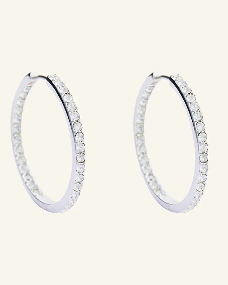POMPIDOU Creolen Lillian Biggie Pavé By Glambou silber Silber