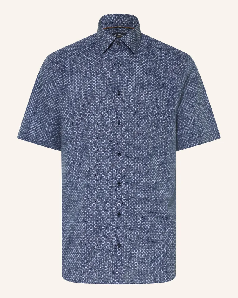 Olymp Kurzarm-Hemd Luxor Modern Fit blau Dunkelblau