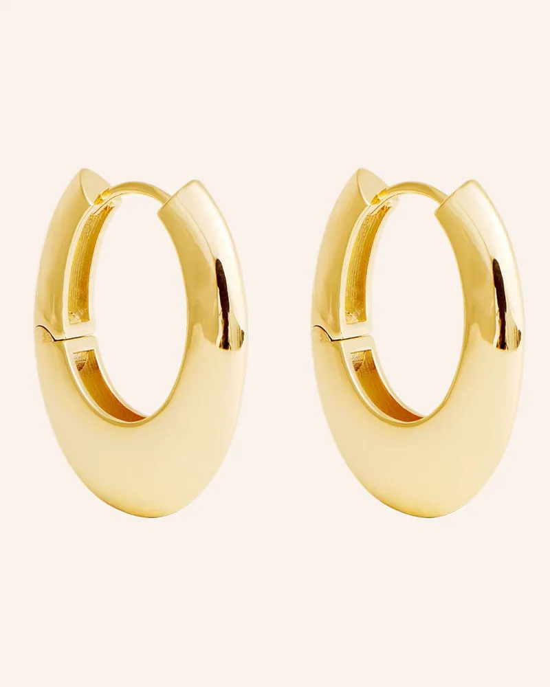 POMPIDOU Ohrhänger Medi Pebbles Hoops By Glambou gold Gold