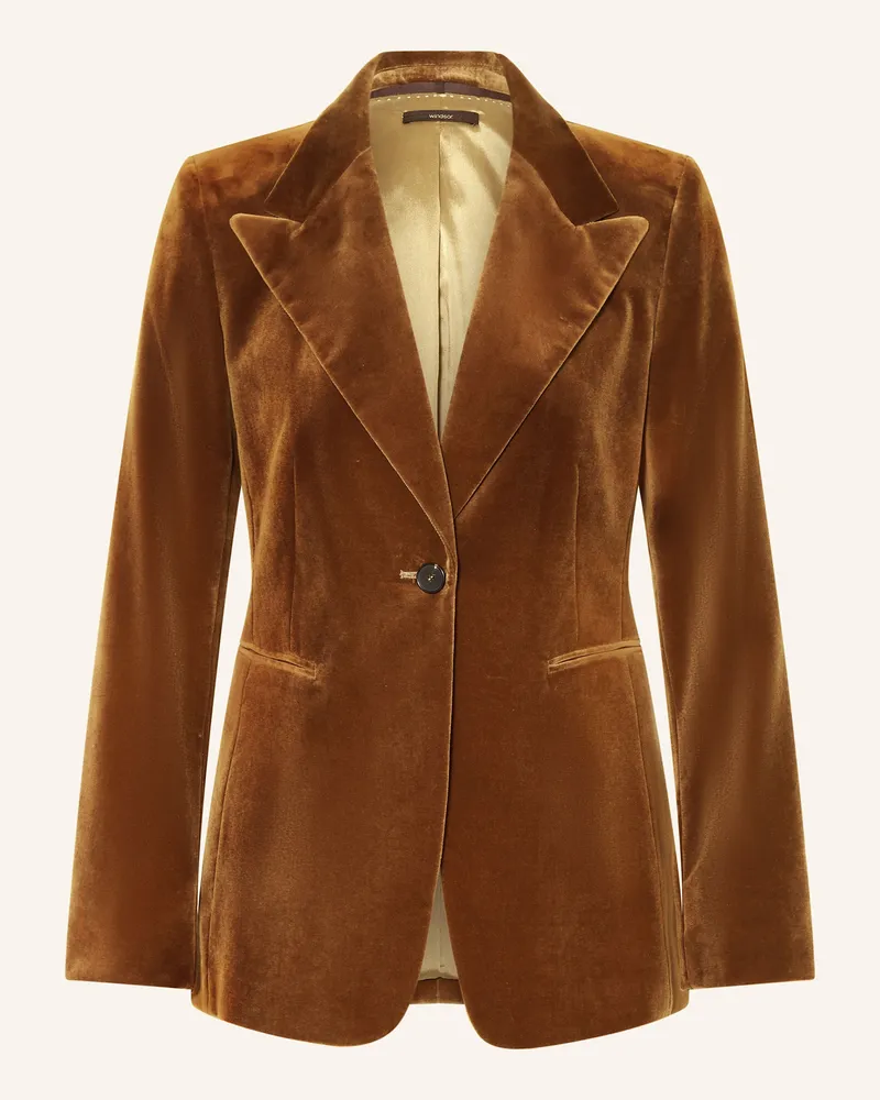 windsor. Samtblazer braun Braun