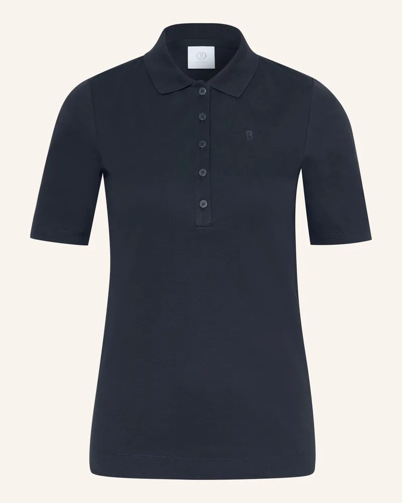 Bogner Piqué-Poloshirt Malika blau Dunkelblau