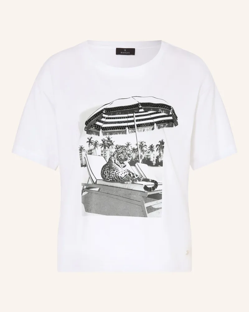 monari T-Shirt Mit Schmucksteinen weiss Weiss