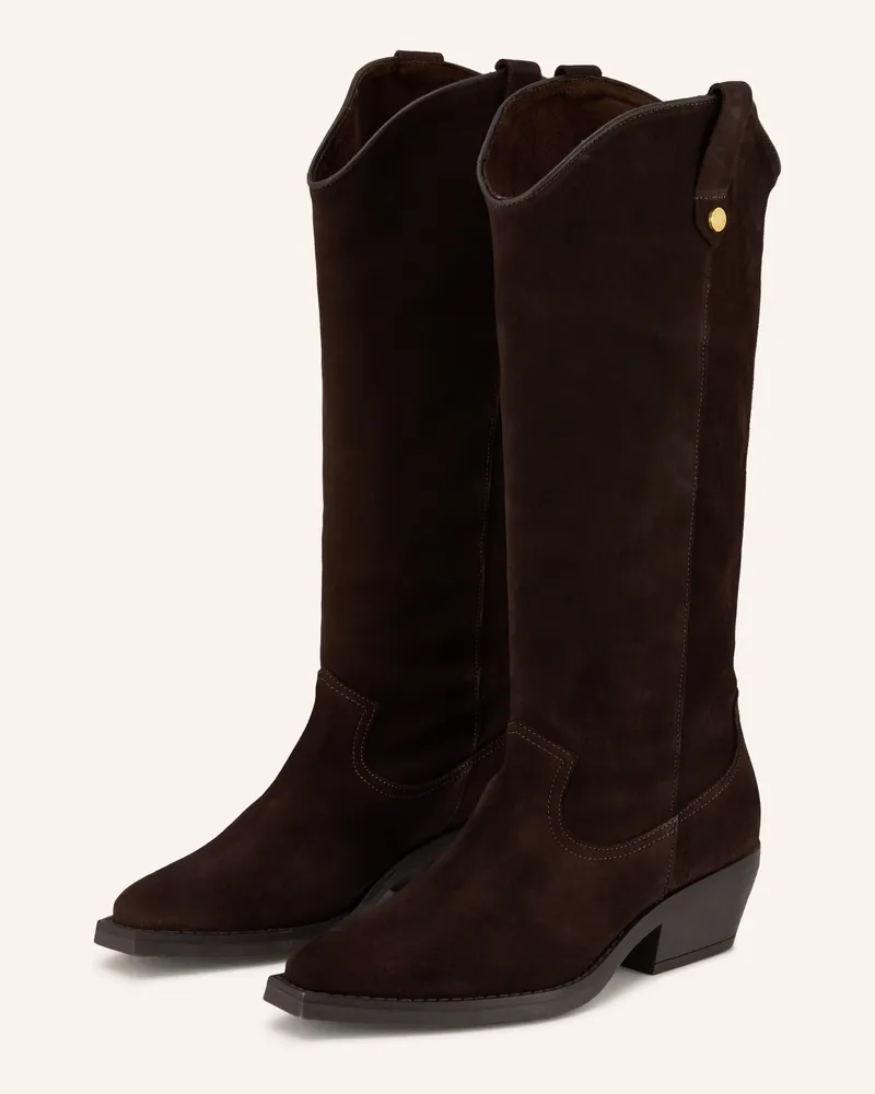 Steve Madden Cowboy Boots Wiraya braun Dunkelbraun
