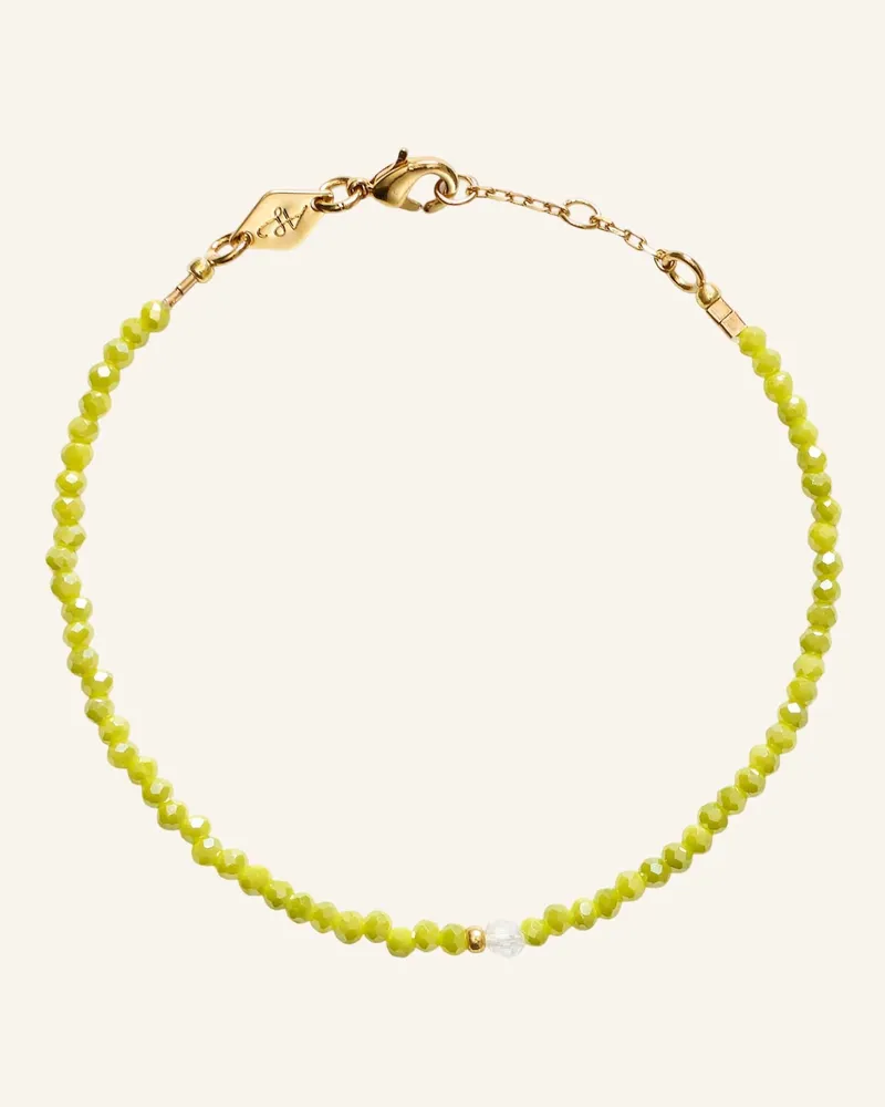 Anni Lu Armband COSMIC CACTUS PALE OLIVE by GLAMBOU Gold