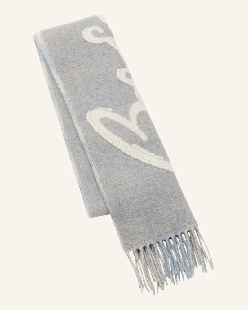 HUGO BOSS Gewebter Schal CECY_28*196 Hellgrau